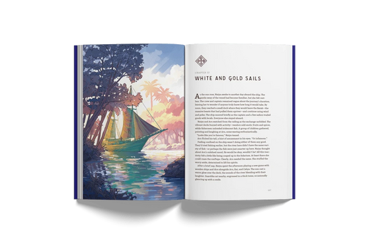 Illustrated novel "Anira and the Spirit of Magic" by Naomi VanDoren showing a softcover book with colorful cover art.