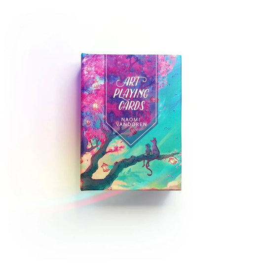 Art playing cards featuring fantasy designs by Naomi VanDoren, showcasing vibrant illustrations and unique artwork.
