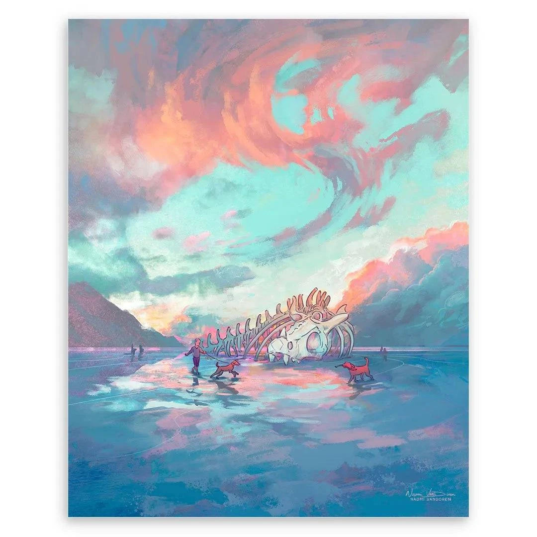 Dragon Beach - Art Print – Naomi VanDoren | Adventure Art & Stories