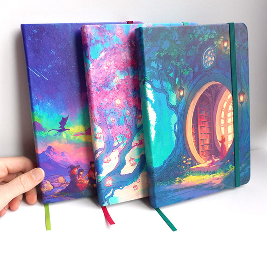 Forest Library - Hardback Notebook