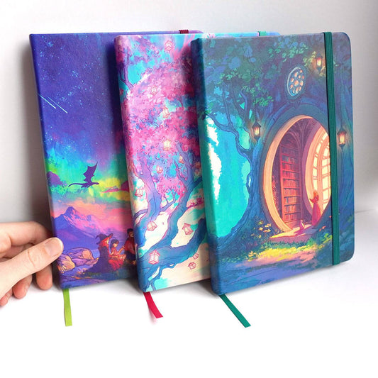 Forest Library - Hardback Notebook - Naomi VanDoren | Adventure Art & Stories