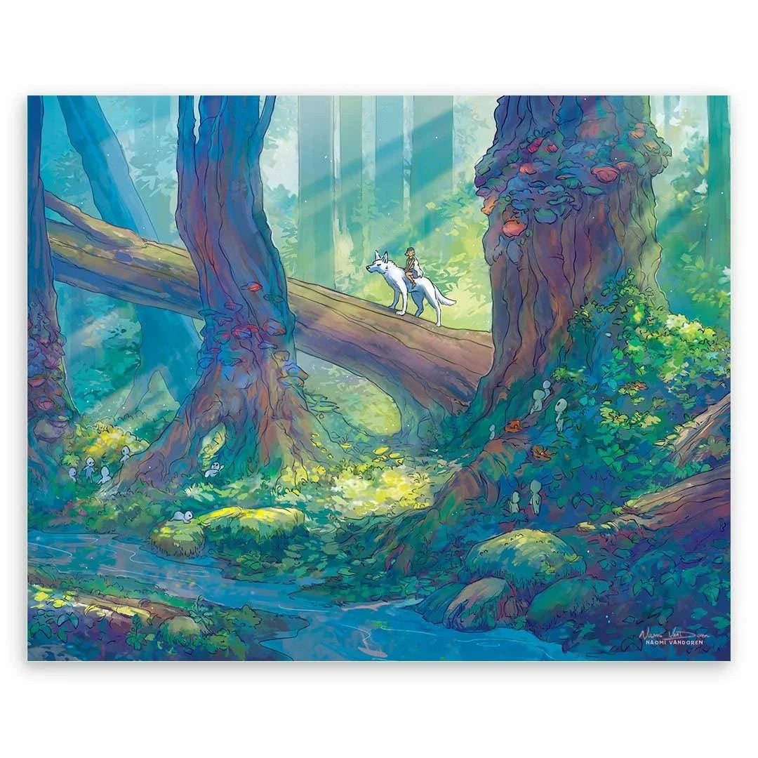 princess mononoke landscape poster