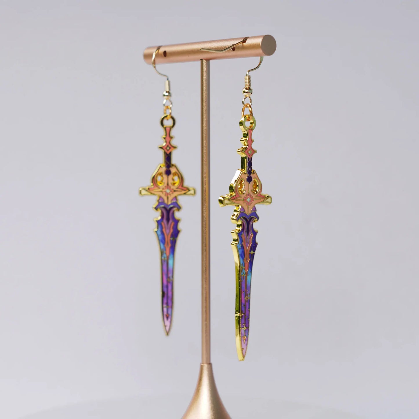 Celestial Armory - Celestial Sword Enamel Earrings
