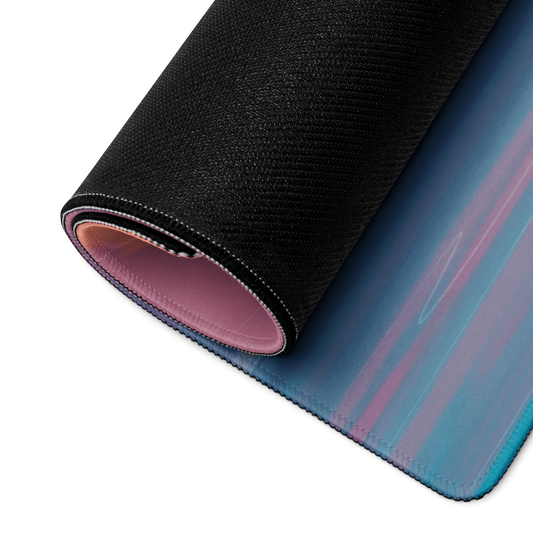 XL desk and gaming playmat featuring Water Kingdom design by Naomi VanDoren, showcasing vibrant aquatic themes.