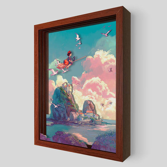Delivery Service - Shadowbox Art - Naomi VanDoren | Adventure Art & Stories