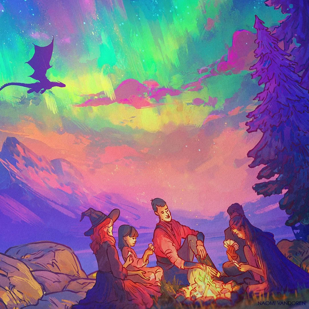 Aurora Dragon - Art Print