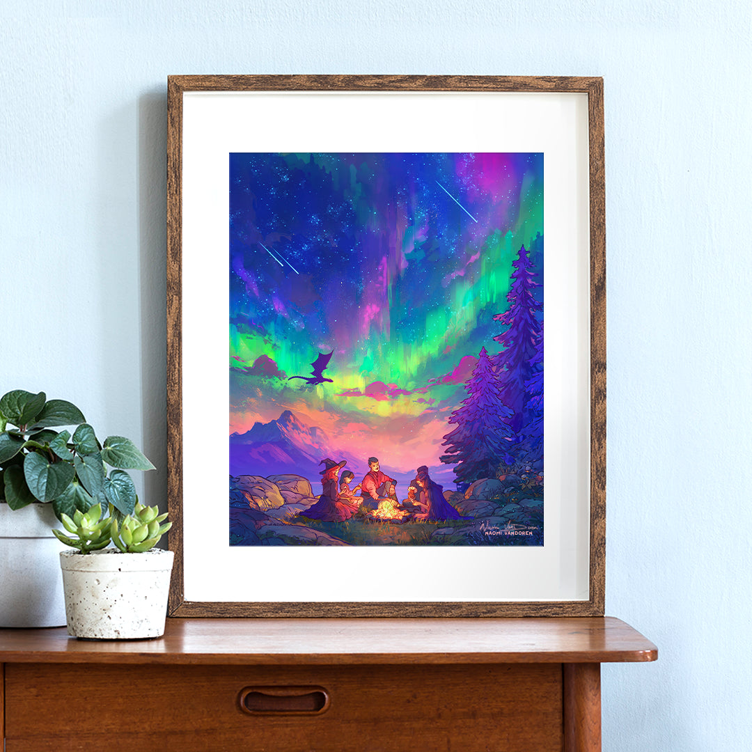 Aurora Dragon - Art Print