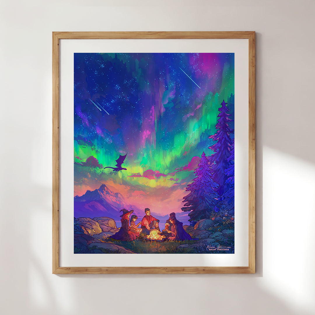 Aurora Dragon - Art Print