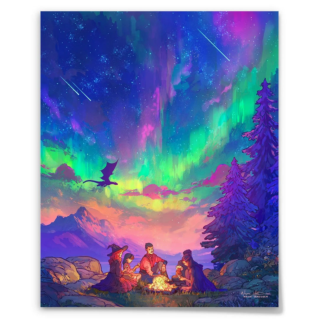 Aurora Dragon - Art Print