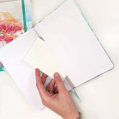 Naomi VanDoren Cat Shop Apothecary hardback notebook set with blank pages, featuring whimsical cat-themed cover art for journaling or notes.