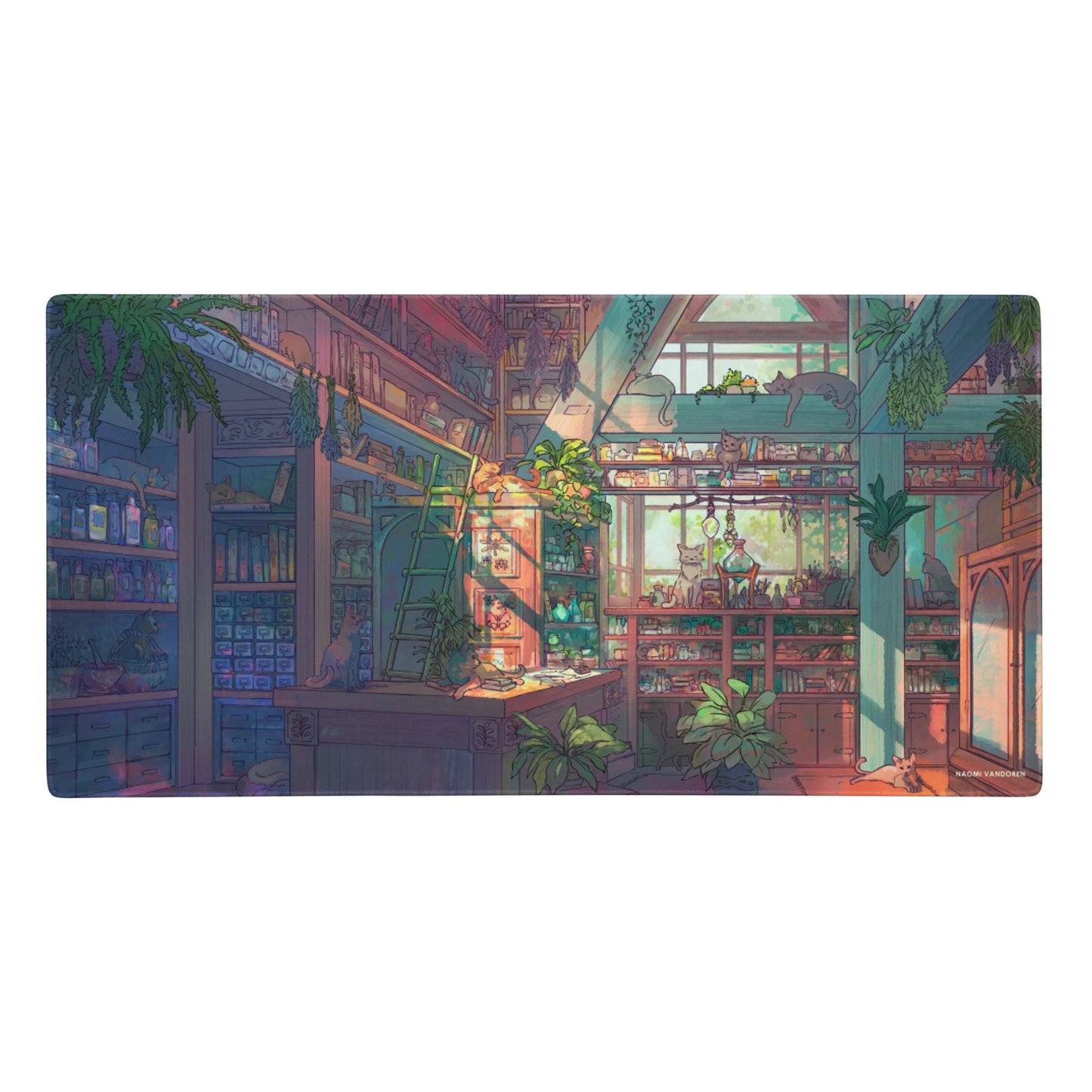 Cat Shop Apothecary - Desk & Gaming Playmat