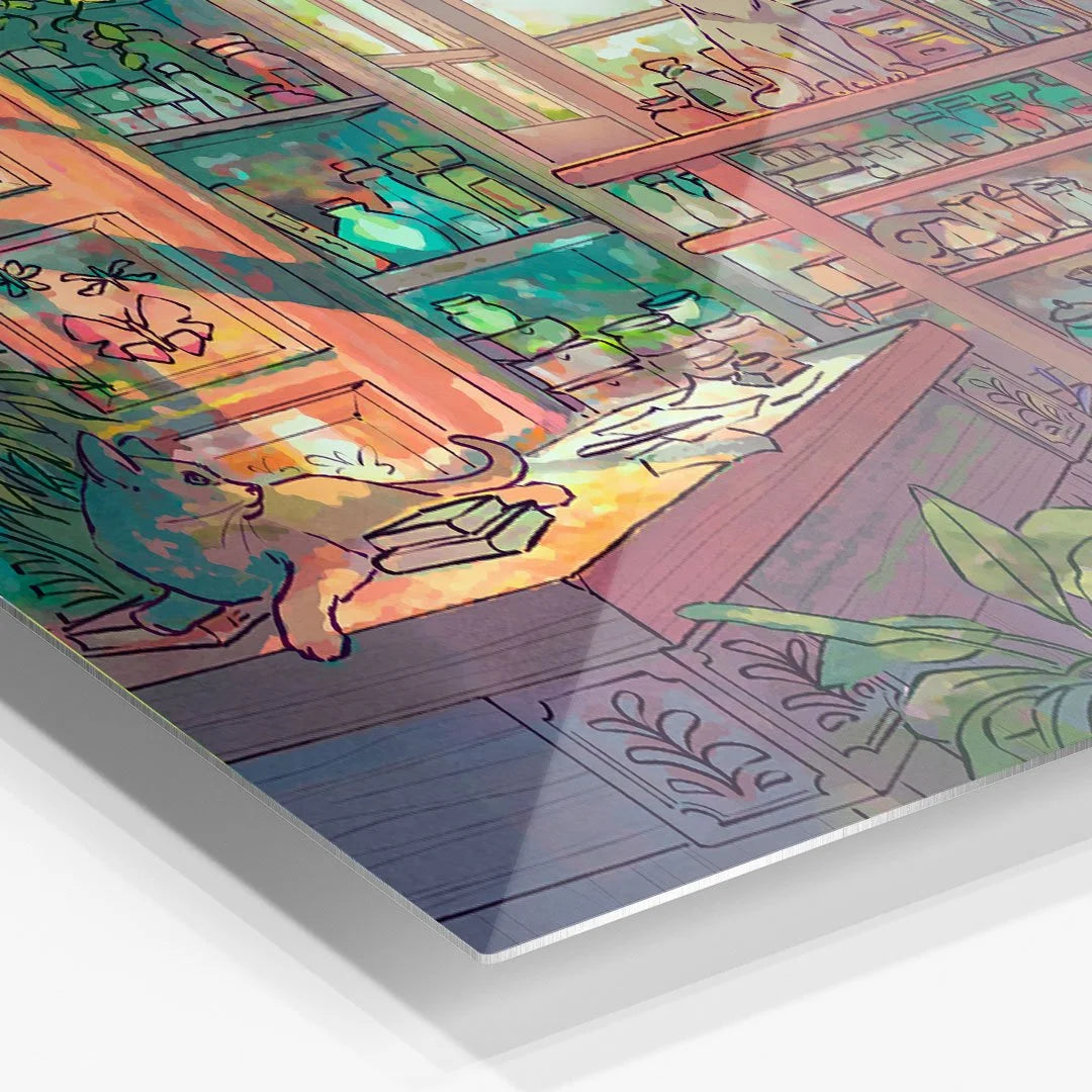 Cat Shop Apothecary - Art Print