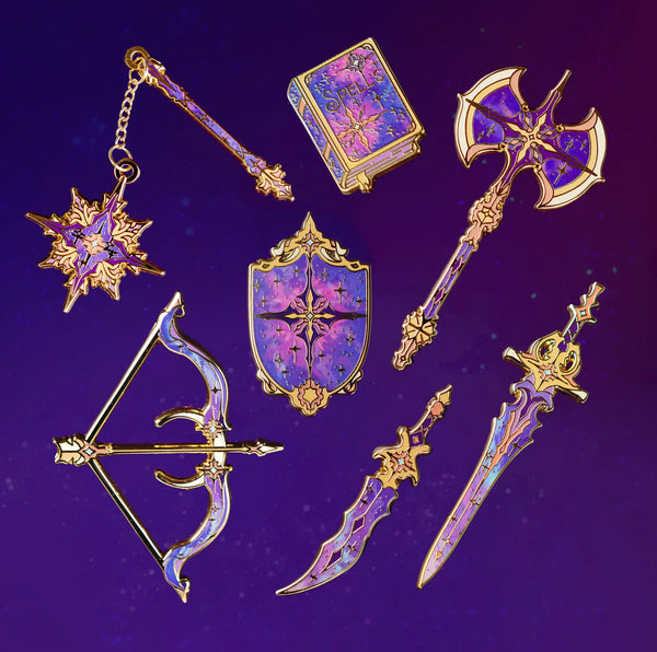 Celestial Armory Enamel Pins Complete 7-Pin Collection