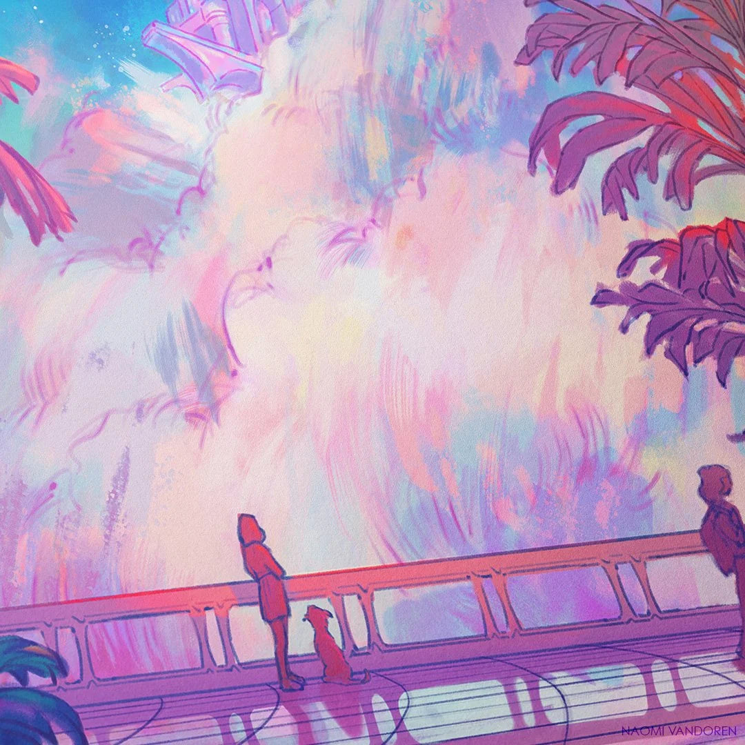 City in the Clouds - Art Print