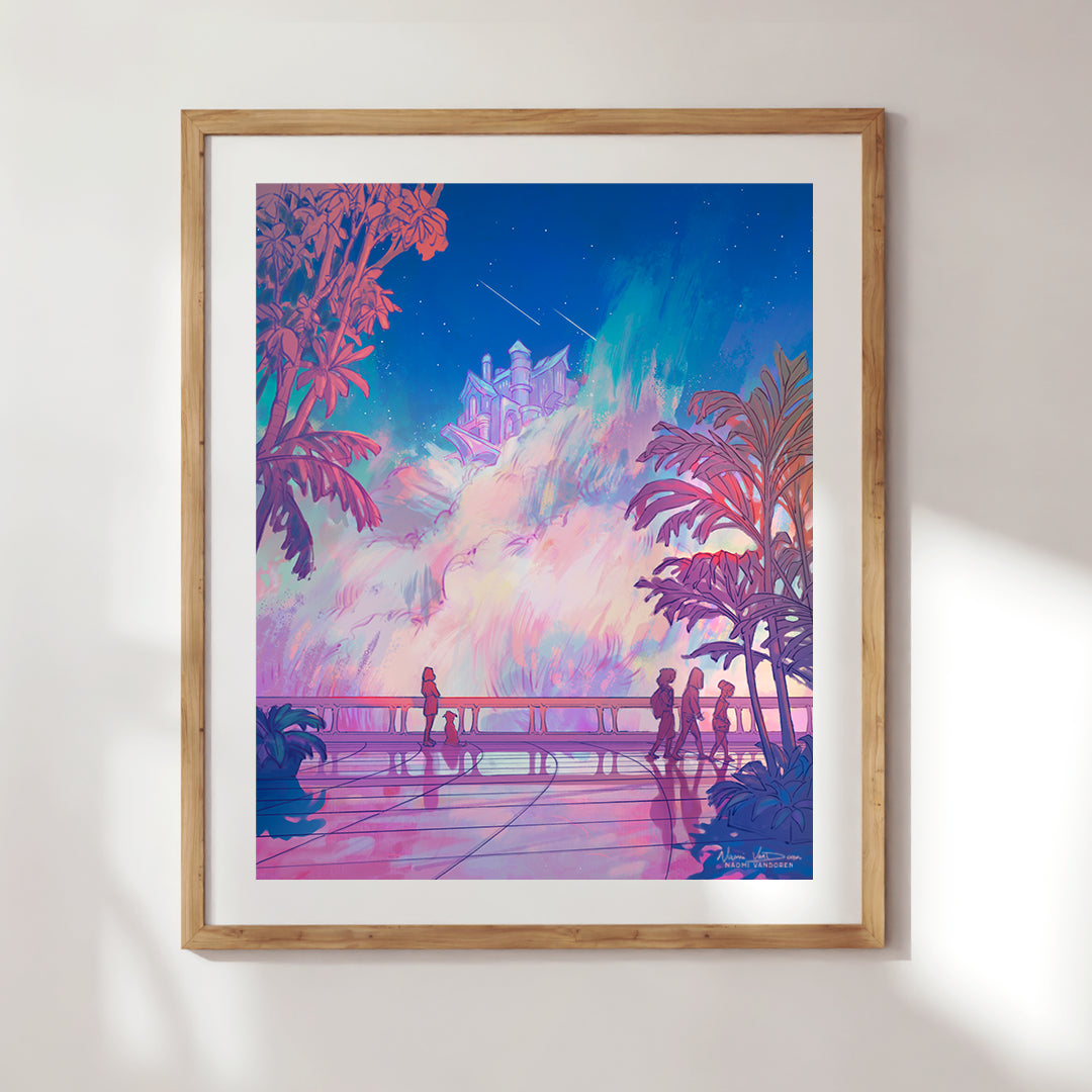 City in the Clouds - Art Print