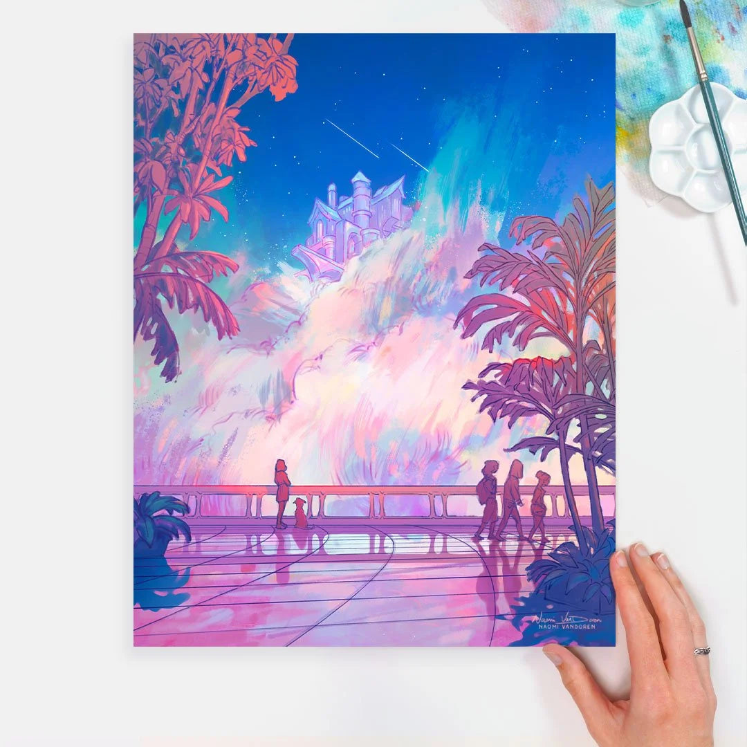 City in the Clouds - Art Print