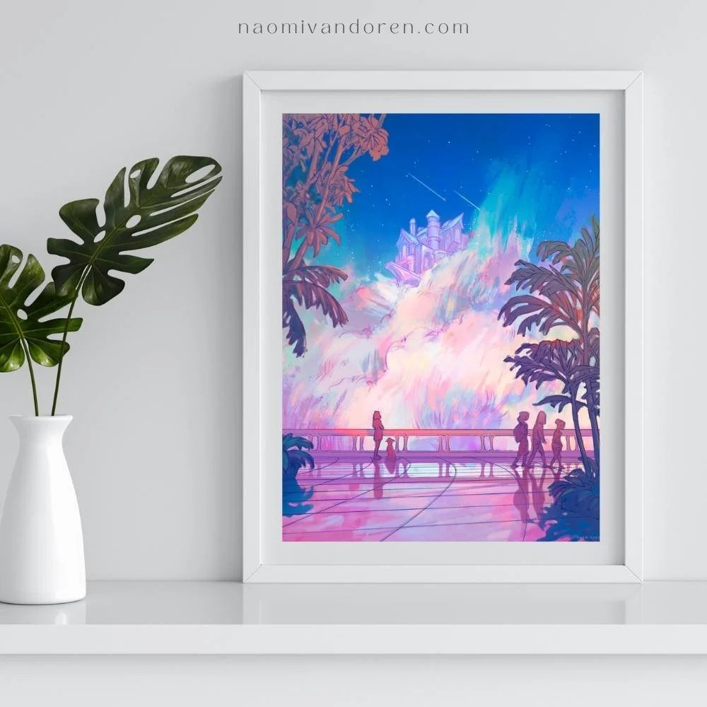 City in the Clouds - Art Print