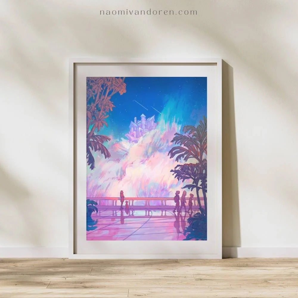 City in the Clouds - Art Print