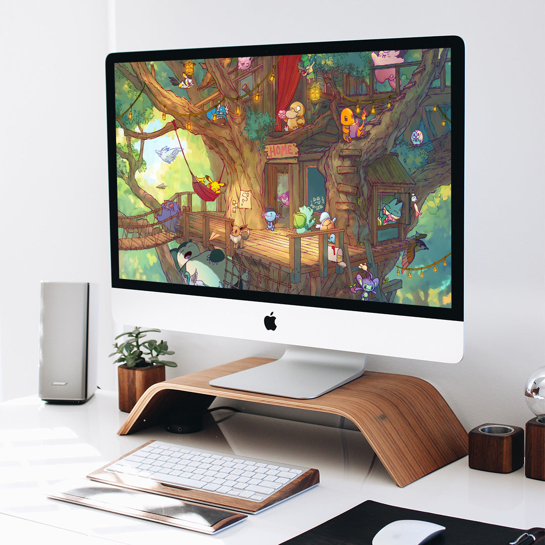 Creature Collecting Treehouse - HD/Ultra-wide Desktop Wallpaper