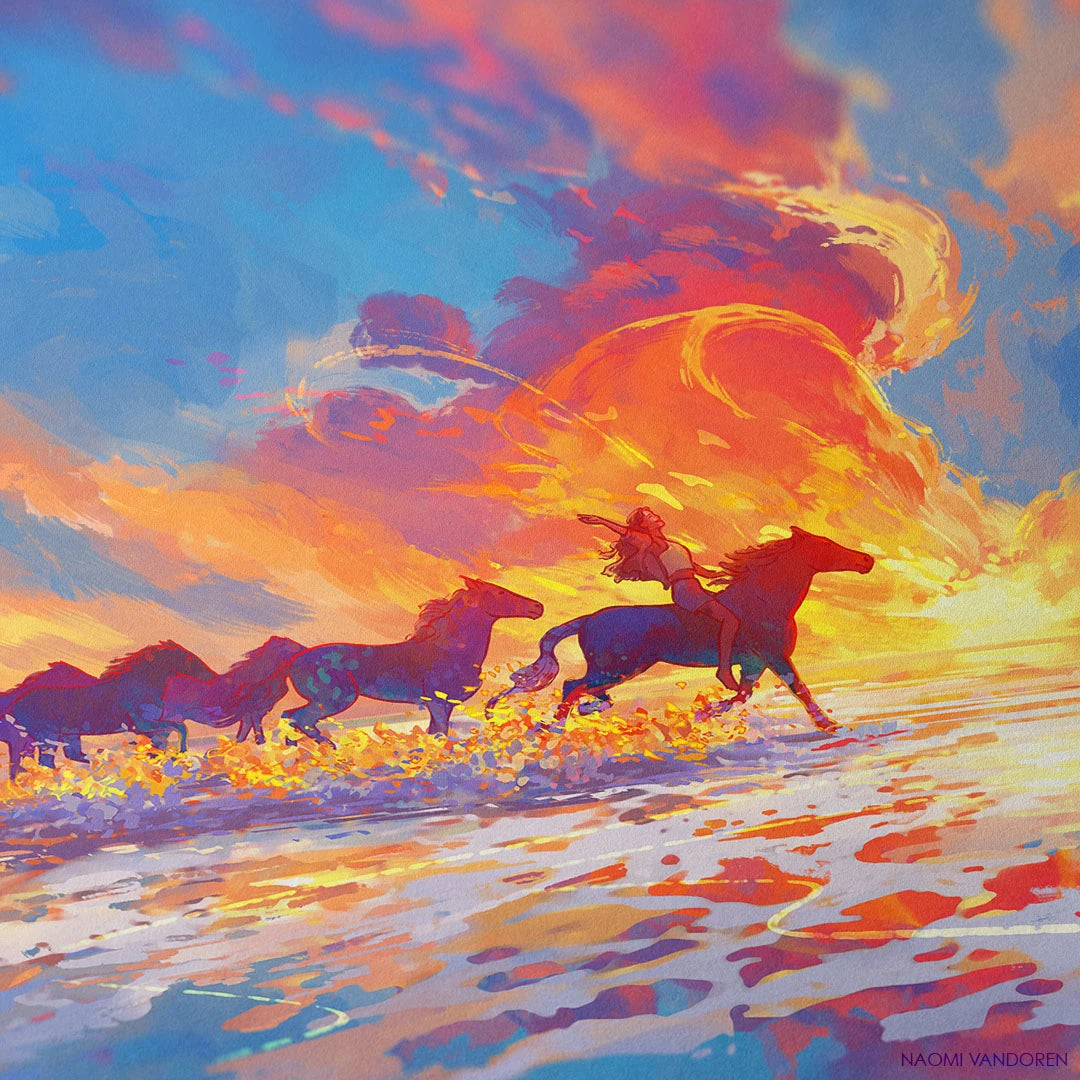 Fire Horse - Art Print