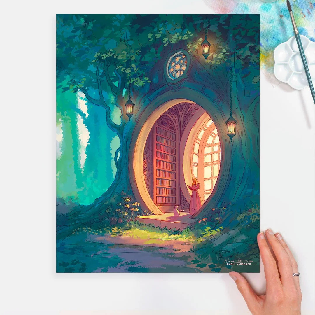 Forest Library - Art Print