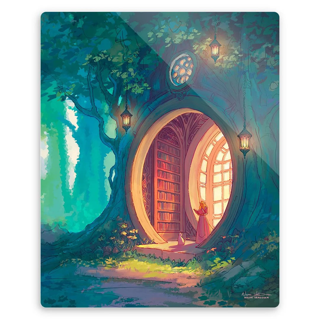 Forest Library - Art Print