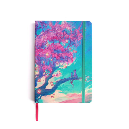 Hardback Friendship is Magic notebook by Naomi VanDoren featuring a fox and dragon illustration on the cover.