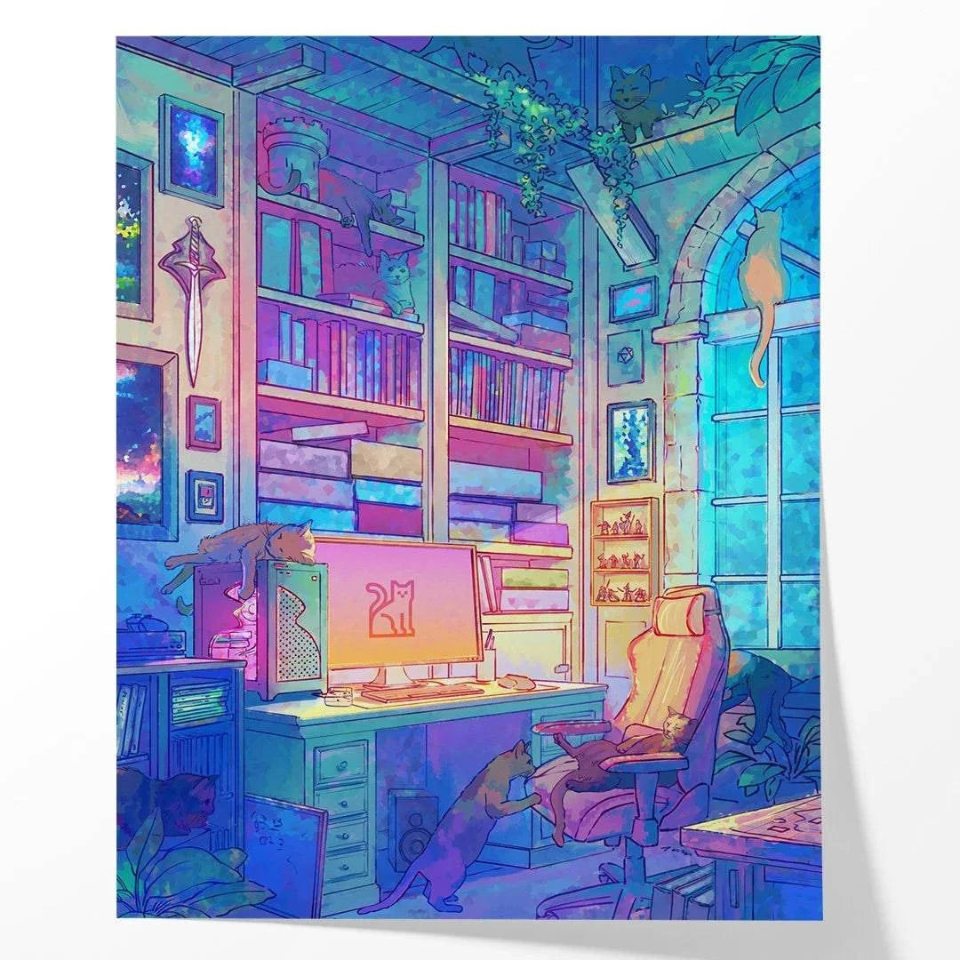 pothead tumblr Gamer's Nook - Art Print – Naomi VanDoren