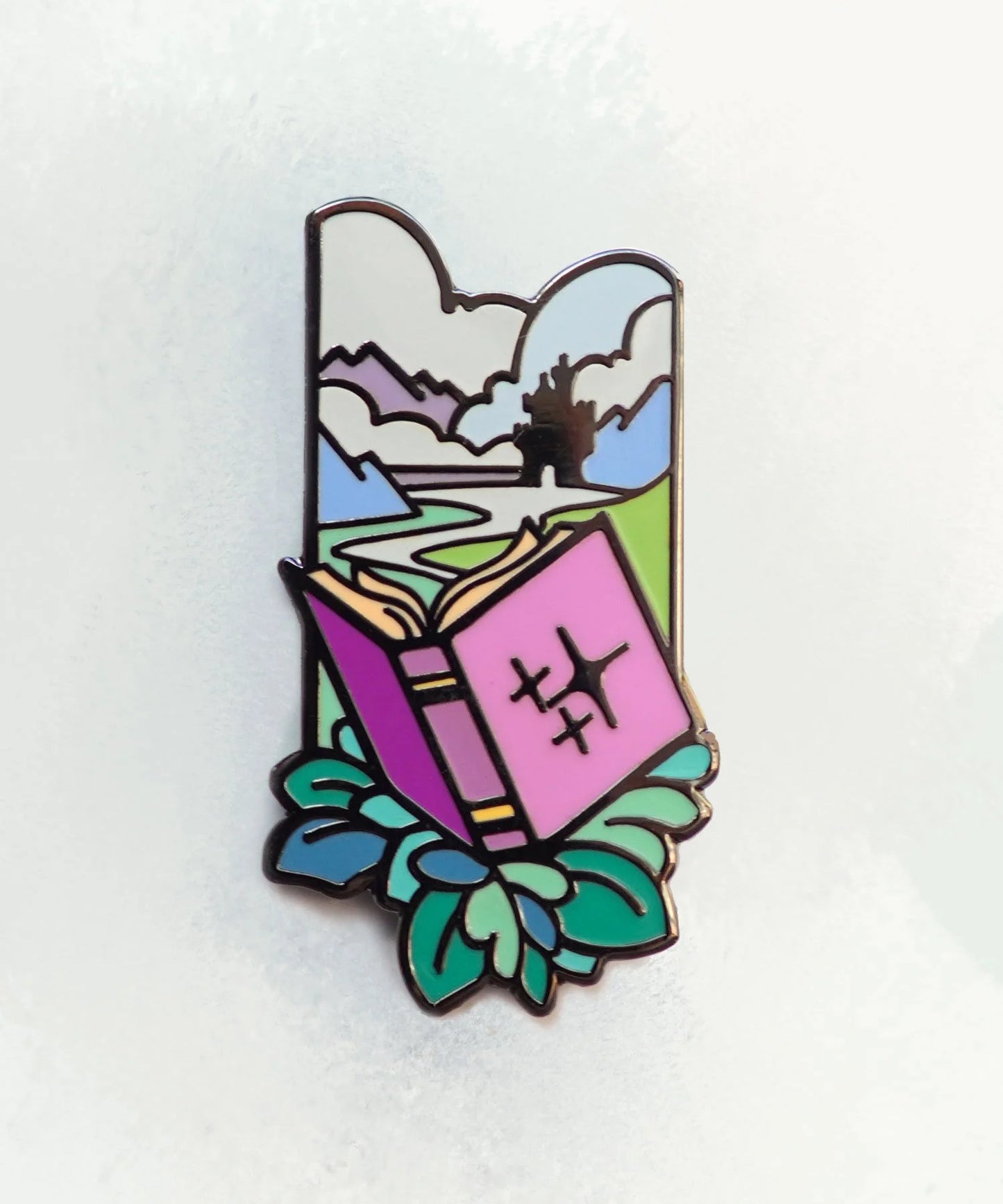 Floral Spell Book - Enamel Pin [Limited Edition - GenCon 2022 Pin Bazaar]