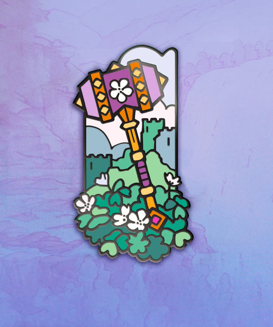 Floral Hammer - Enamel Pin [Limited Edition - GenCon 2026 Pin Bazaar]