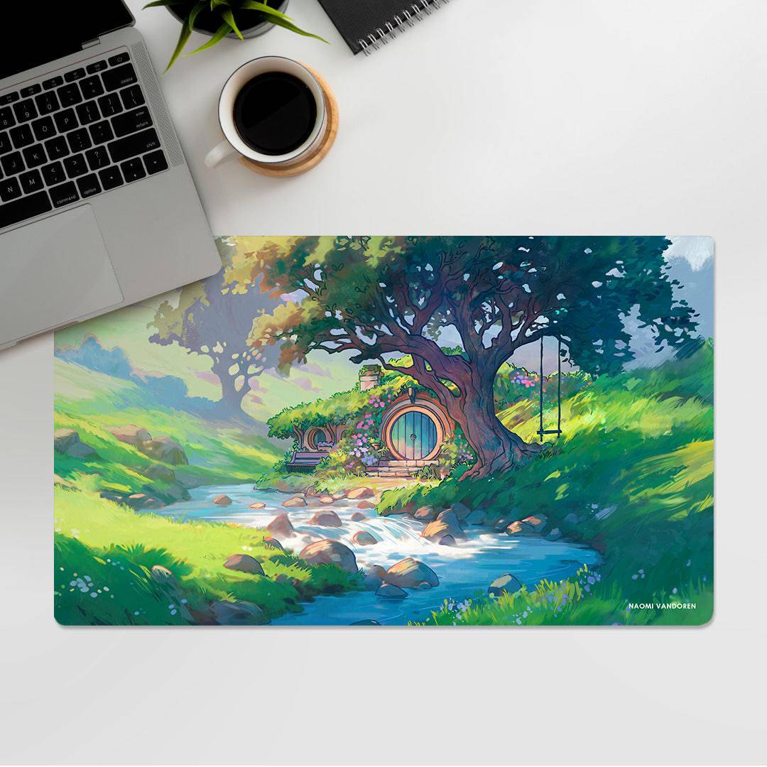 Green Meadows - Desk & Gaming Playmat – Naomi VanDoren | Adventure