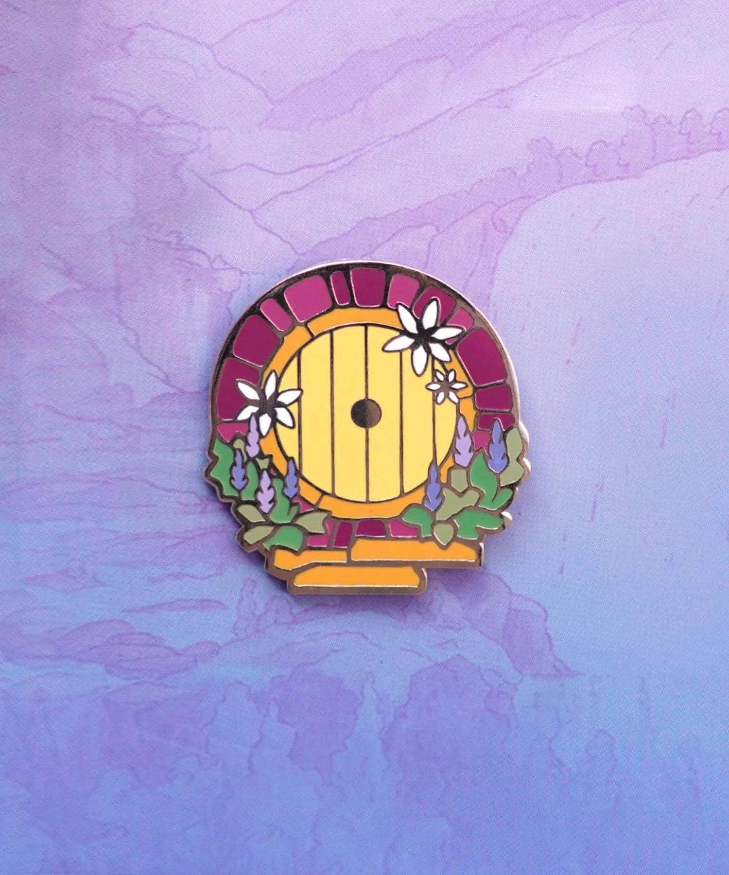 Hobbit Door - Open Edition Art Pin - Naomi VanDoren | Adventure Art & Stories