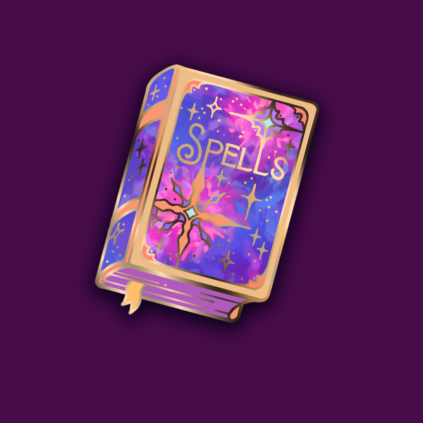 Celestial Armory - Starbound Spell Book - Enamel Pin