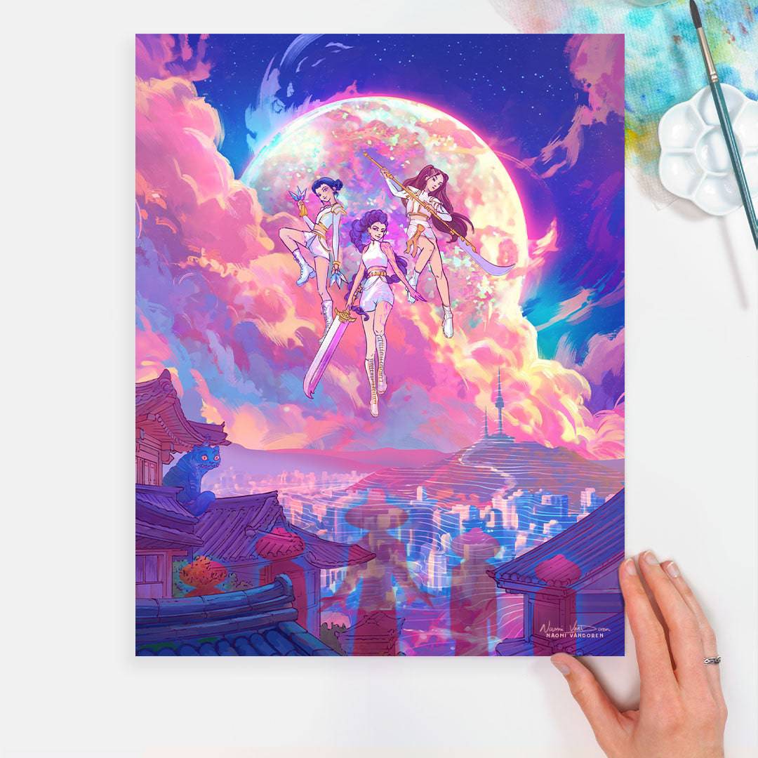 Demon Hunters - Art Print – Naomi VanDoren | Adventure Art & Stories