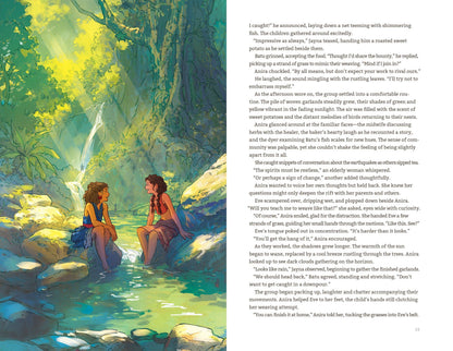 Illustrated novel "Anira and the Spirit of Magic" by Naomi VanDoren, featuring colorful fantasy cover art.