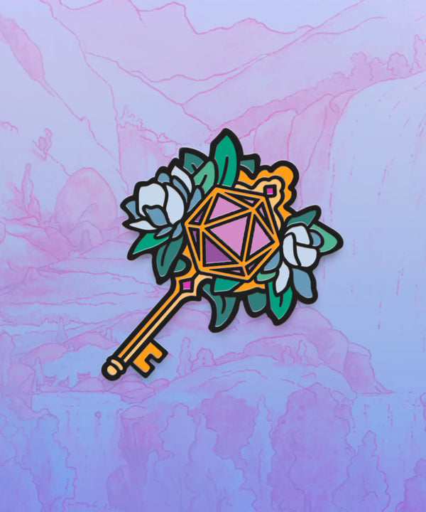 Floral Magical Key - Enamel Pin [Limited Edition — Origins 2026 Pin Bazaar]