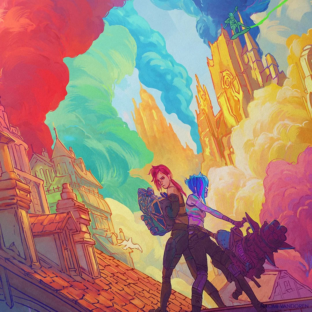 Paint the Town Blue - Desk & Gaming Playmat