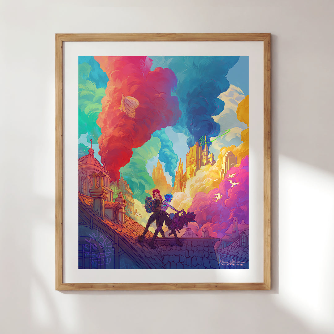 Paint The Town Blue - Art Print