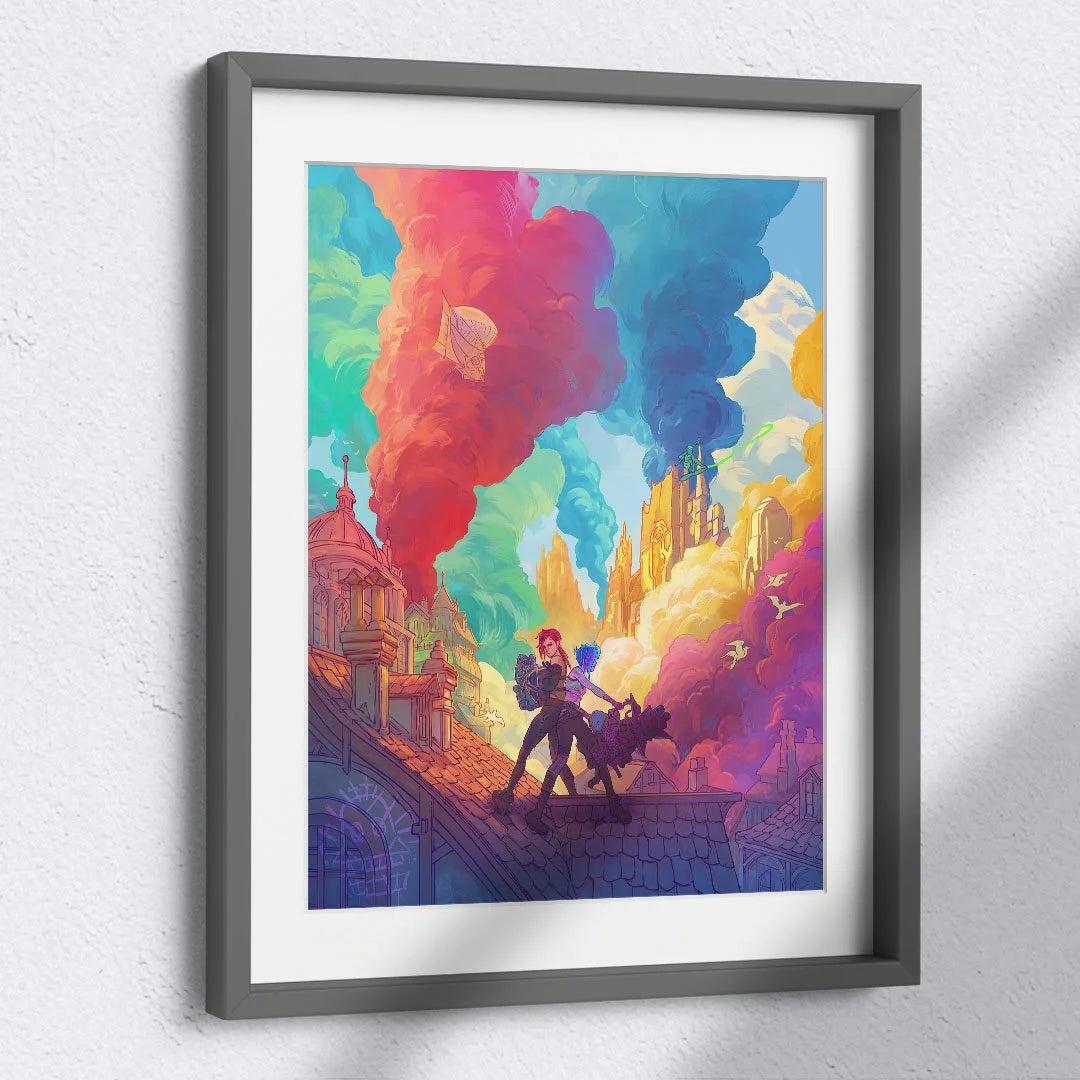 Paint The Town Blue - Art Print