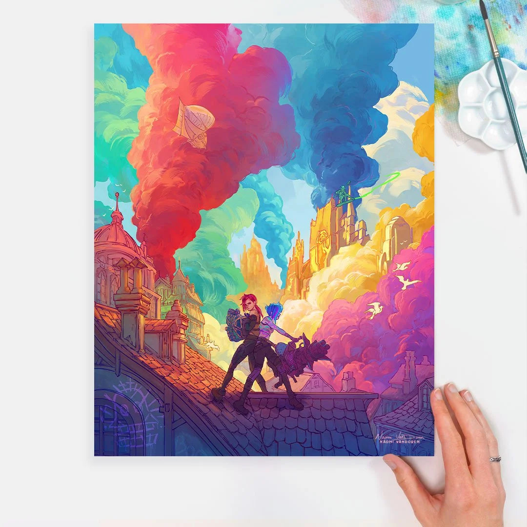 Paint The Town Blue - Art Print