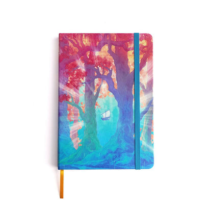 Naomi VanDoren Passage hardback notebook with adventure-themed cover, featuring detailed artwork and lined pages for journaling.