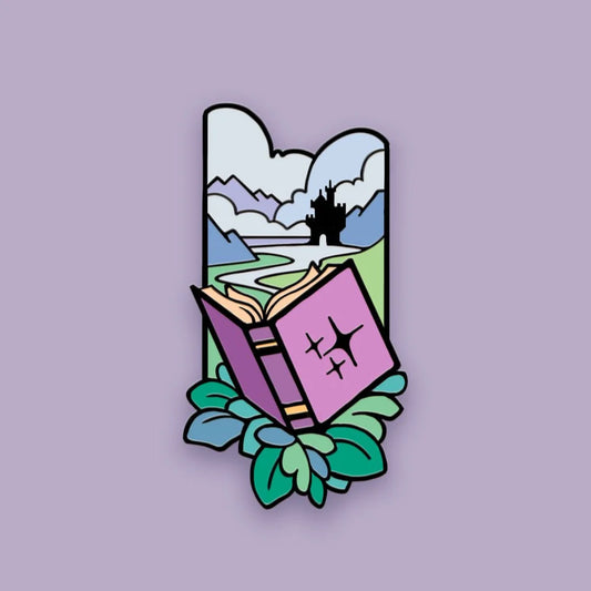 Floral Spell Book - Enamel Pin [Limited Edition - GenCon 2022 Pin Bazaar]