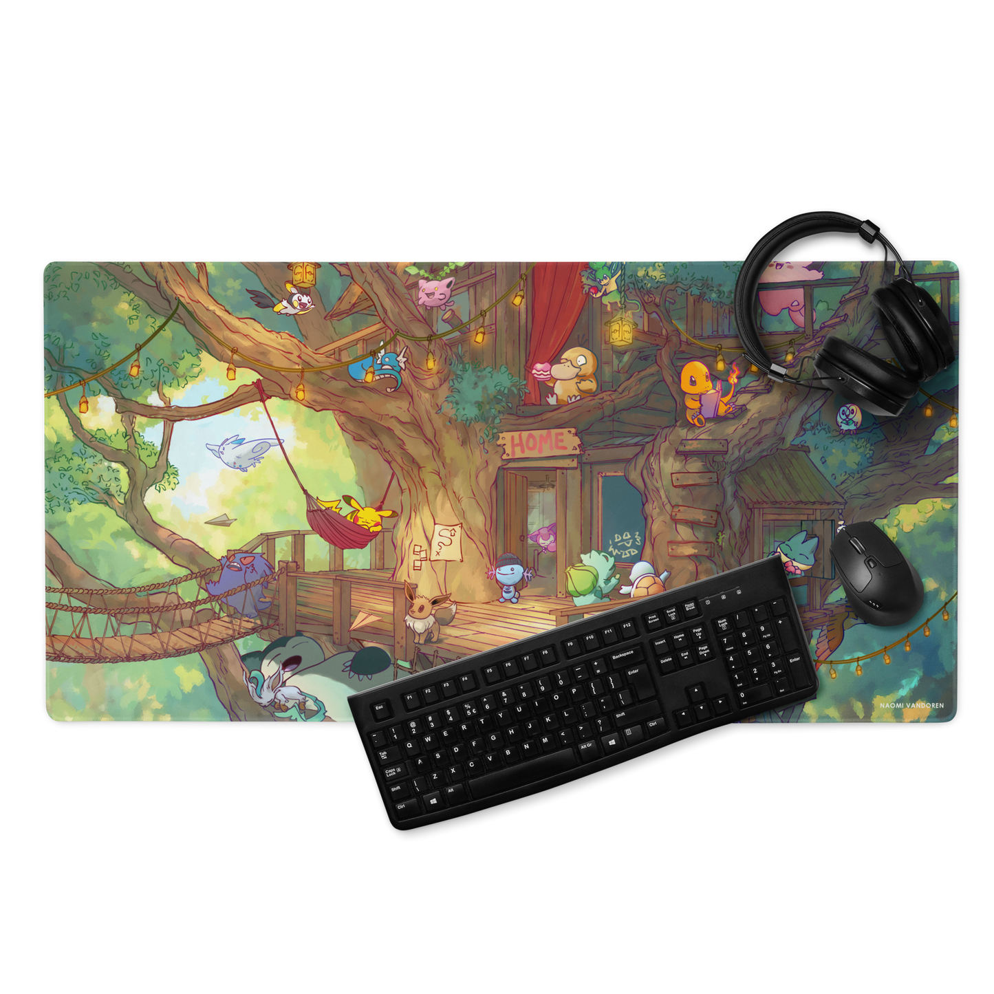 Creature Collecting Treehouse - Desk & Gaming Playmat