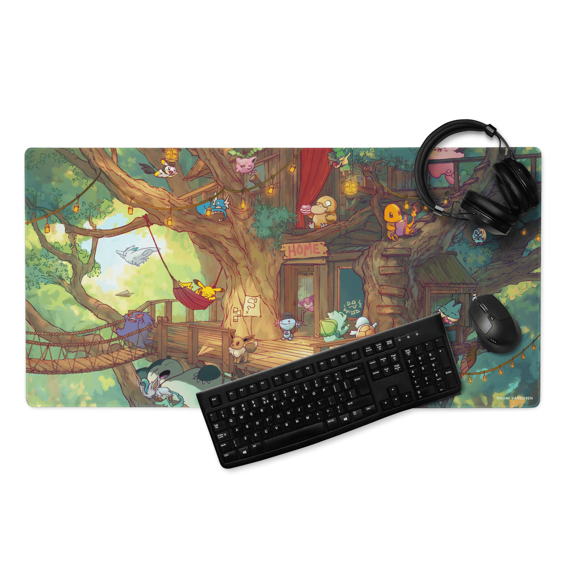 Creature Collecting Treehouse - Desk & Gaming Playmat – Naomi