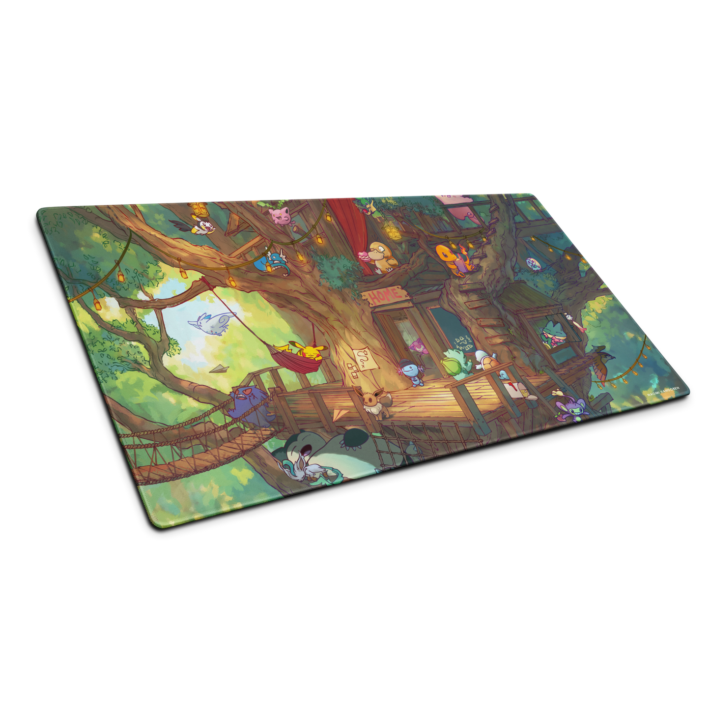 Creature Collecting Treehouse - Desk & Gaming Playmat