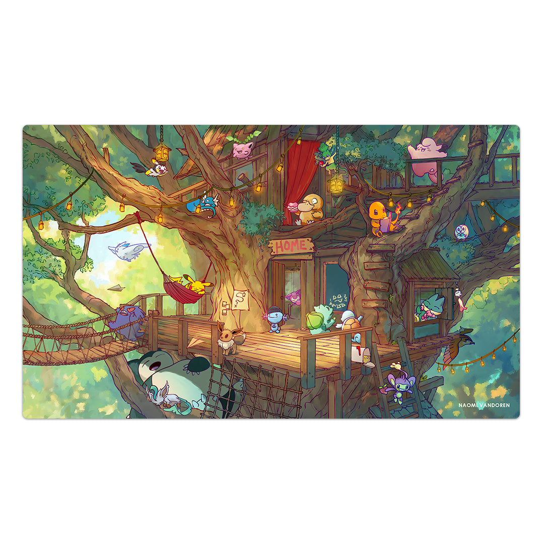 Creature Collecting Treehouse - Desk & Gaming Playmat