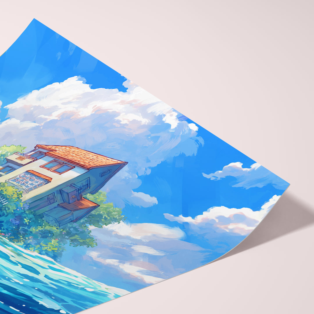 Through the Waves - Art Print