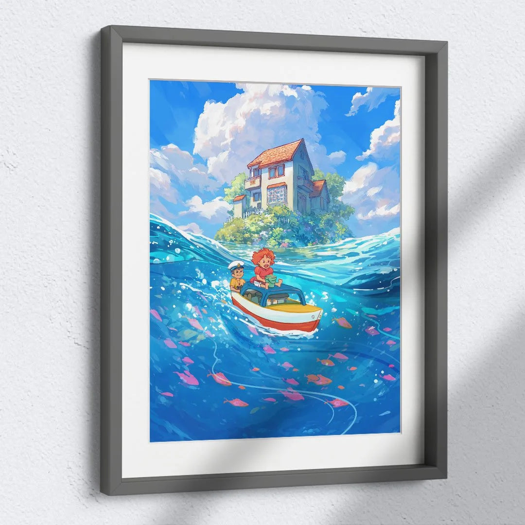Through the Waves - Art Print