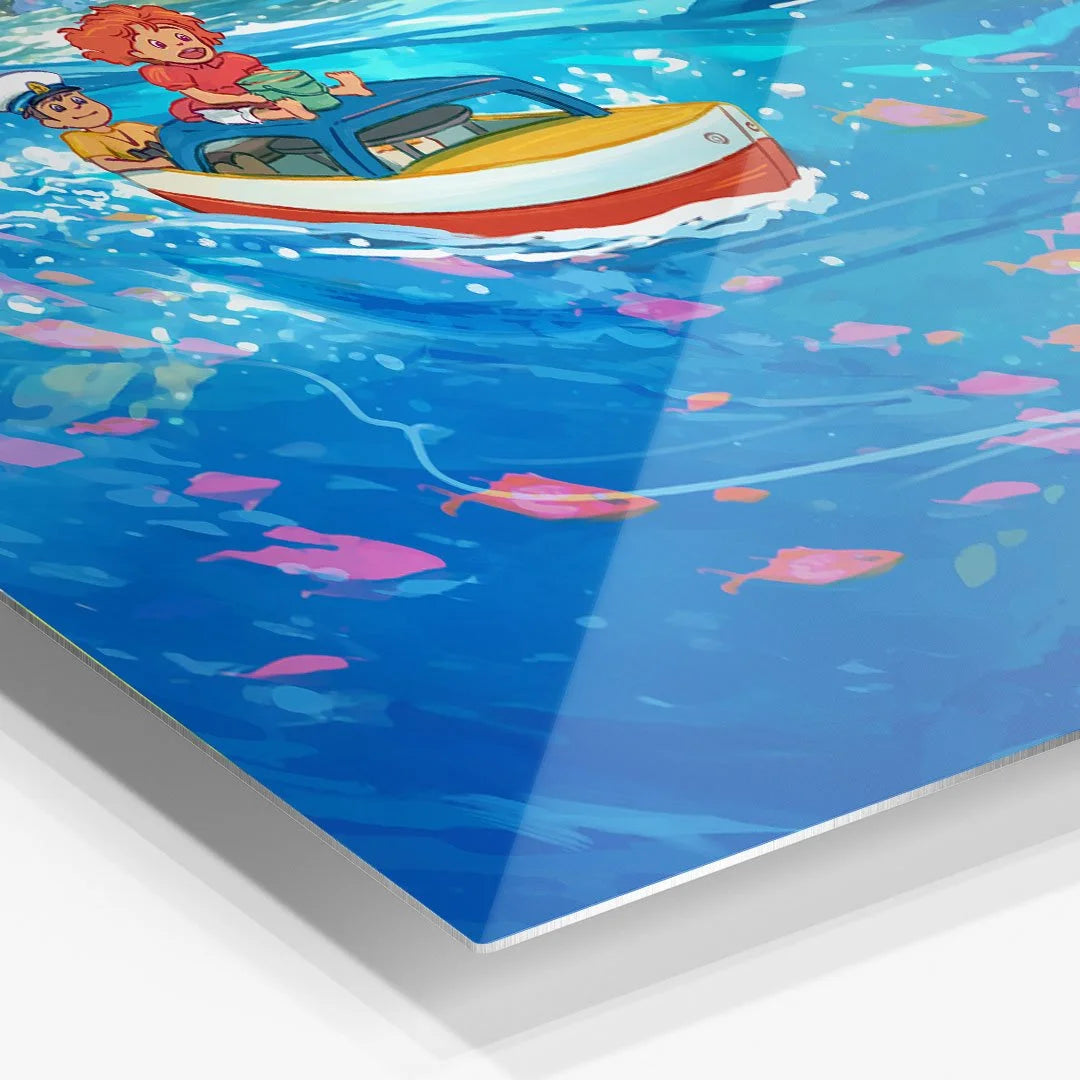 Through the Waves - Art Print