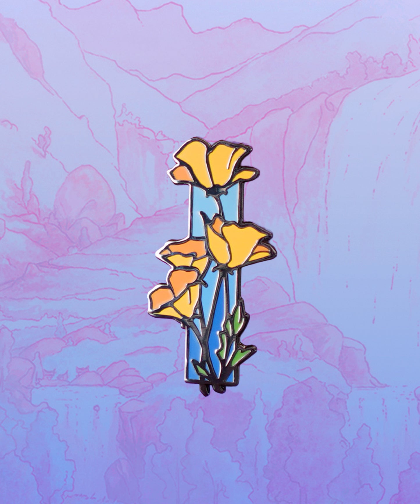 Poppies - Enamel Pin